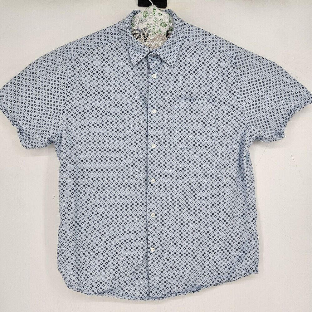 Tricots St‎ Raphael Shirt Mens Large Button Up Casual Preppy Short Sleeve L
